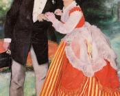 Alfred Sisley with His Wife - 皮埃尔·奥古斯特·雷诺阿